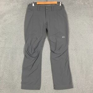 Rei Co-op Skreeline Pants Petite 6P Gray Stretch Articulated Knee Vented Hiking